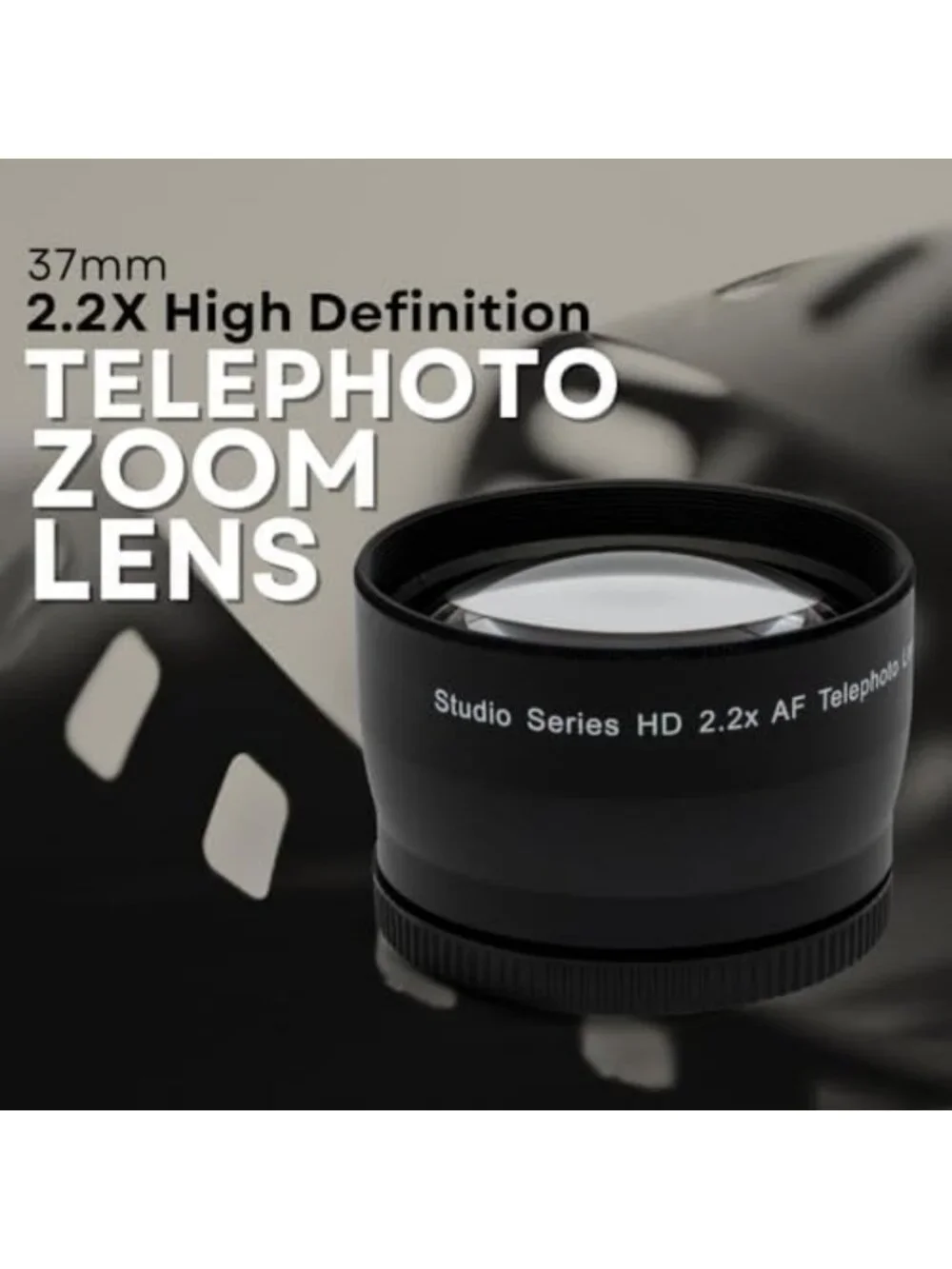 37mm HD Multi-Coated Wide Angle & Telephoto Lens Set with Pouches & Caps